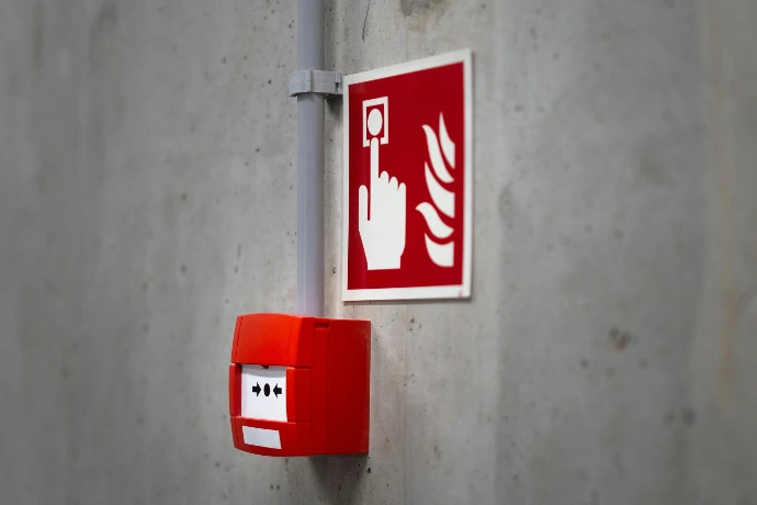 Knop brand in gebouw