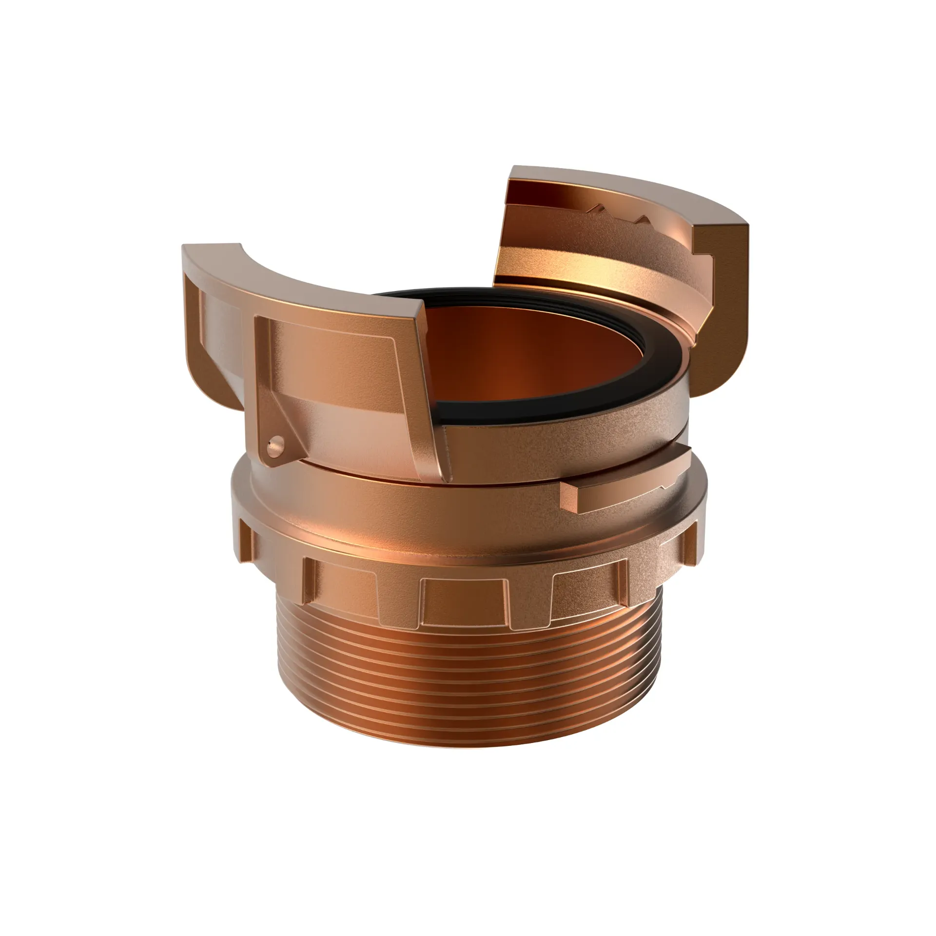[DSM040B050G] DSP DN40 x Man. 2" brons met grendel
