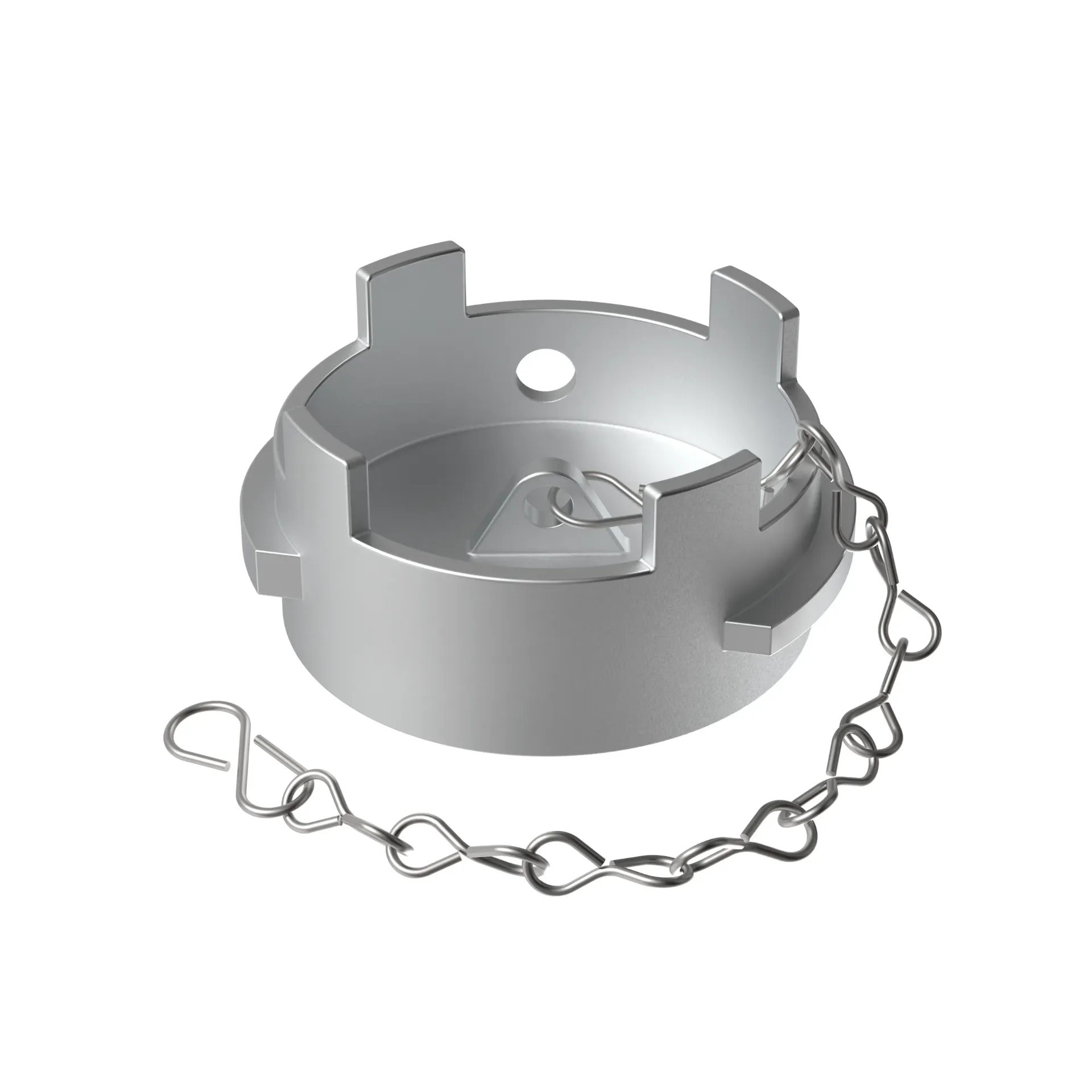 Guillemin blindcap DN65 zonder grendel - alu met carré 30x30