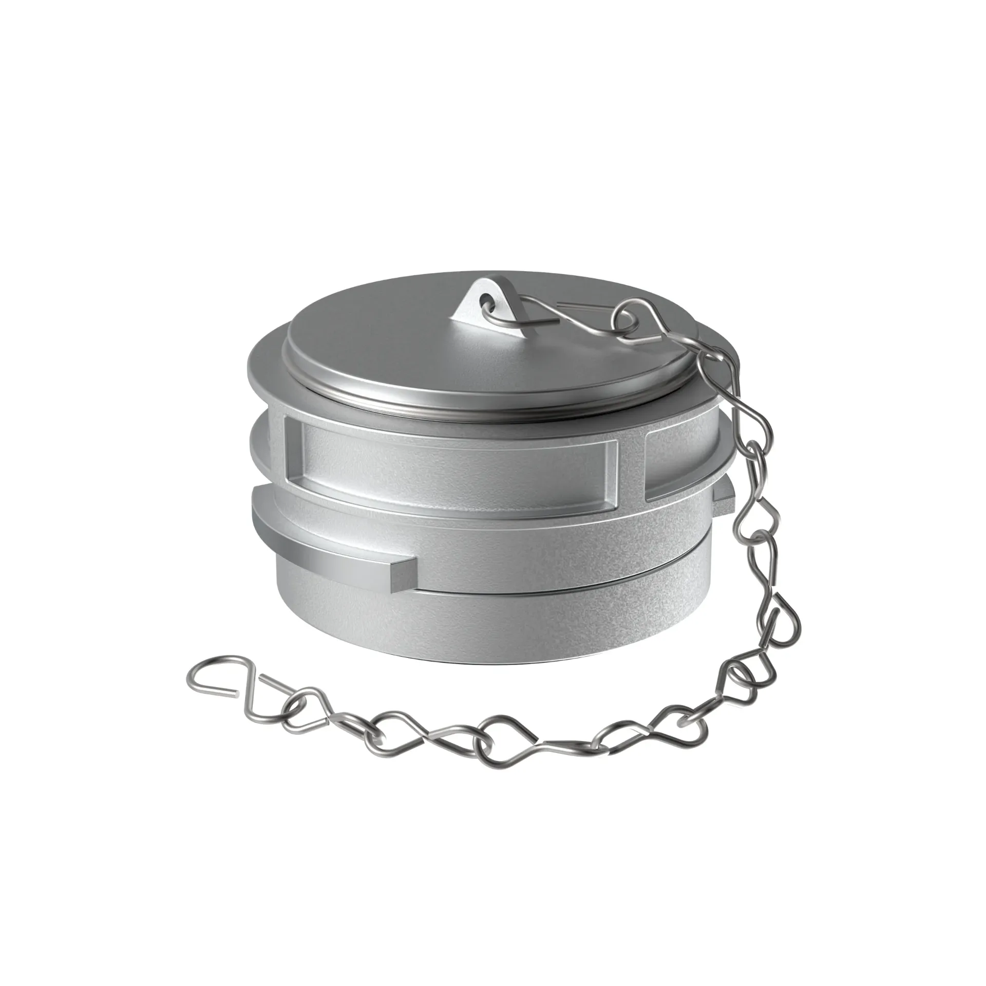 Guillemin blindkap DN30 + grendel en ketting - Alu