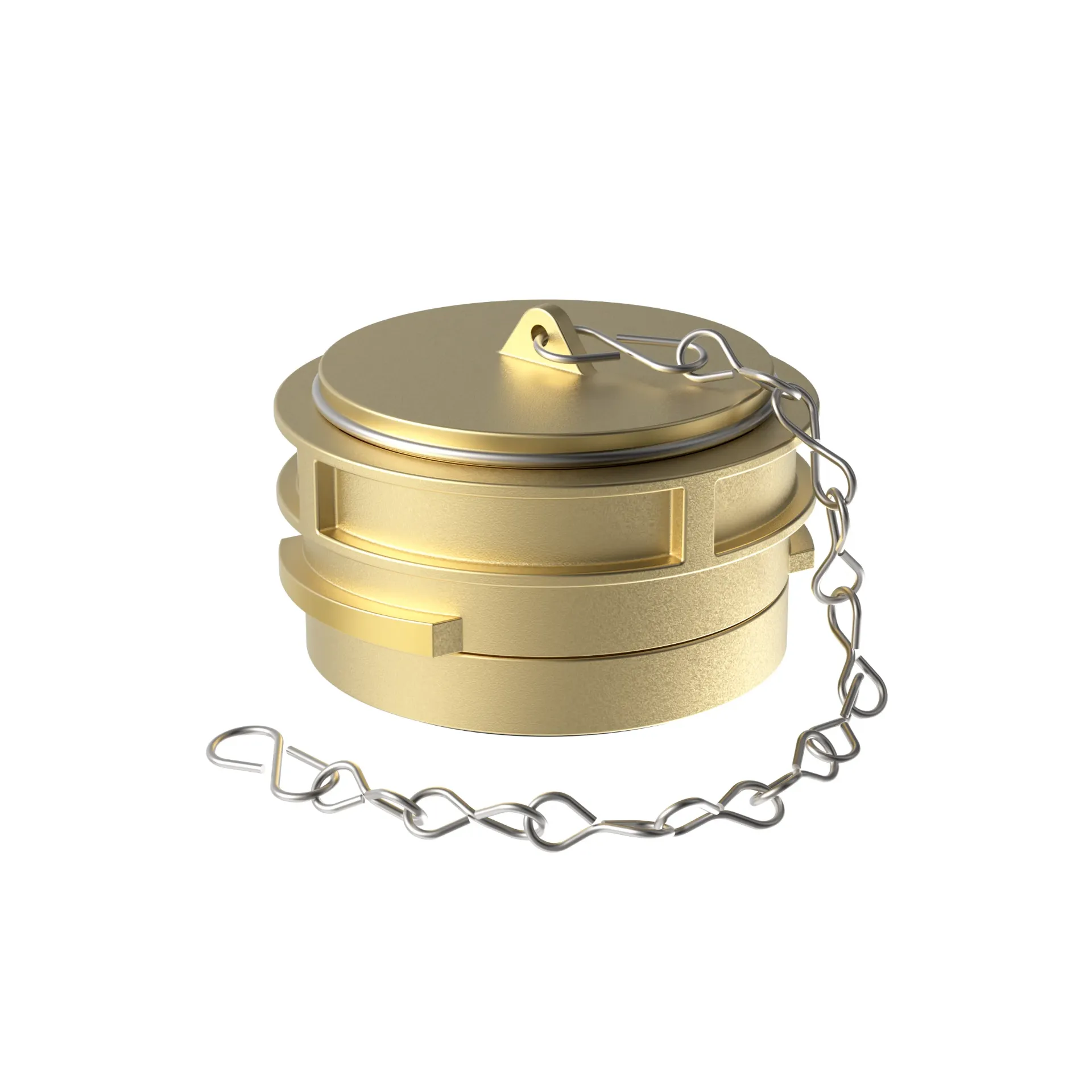 Guillemin blind cap DN50 bronze with latch + chain