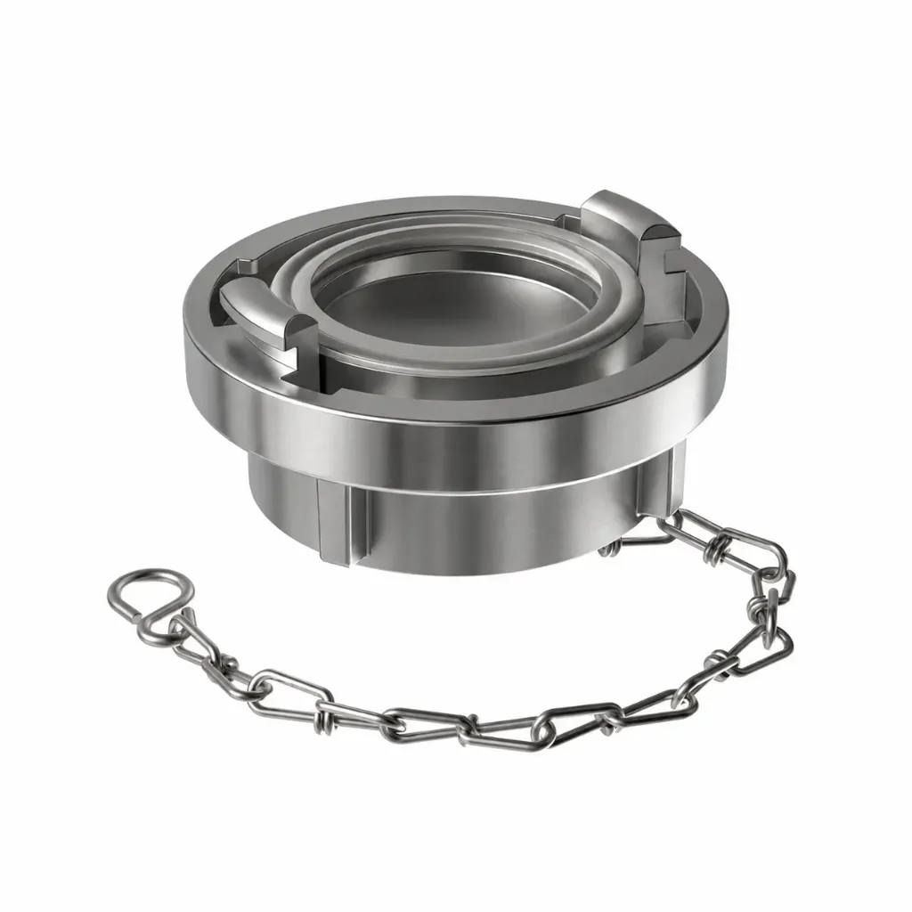 Storz bouchon INOX + chaîne DN52 - Nok 66