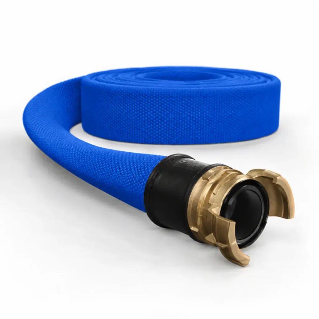 VE 70-30m blauw + Guillemin DN65 brons + rubber mof